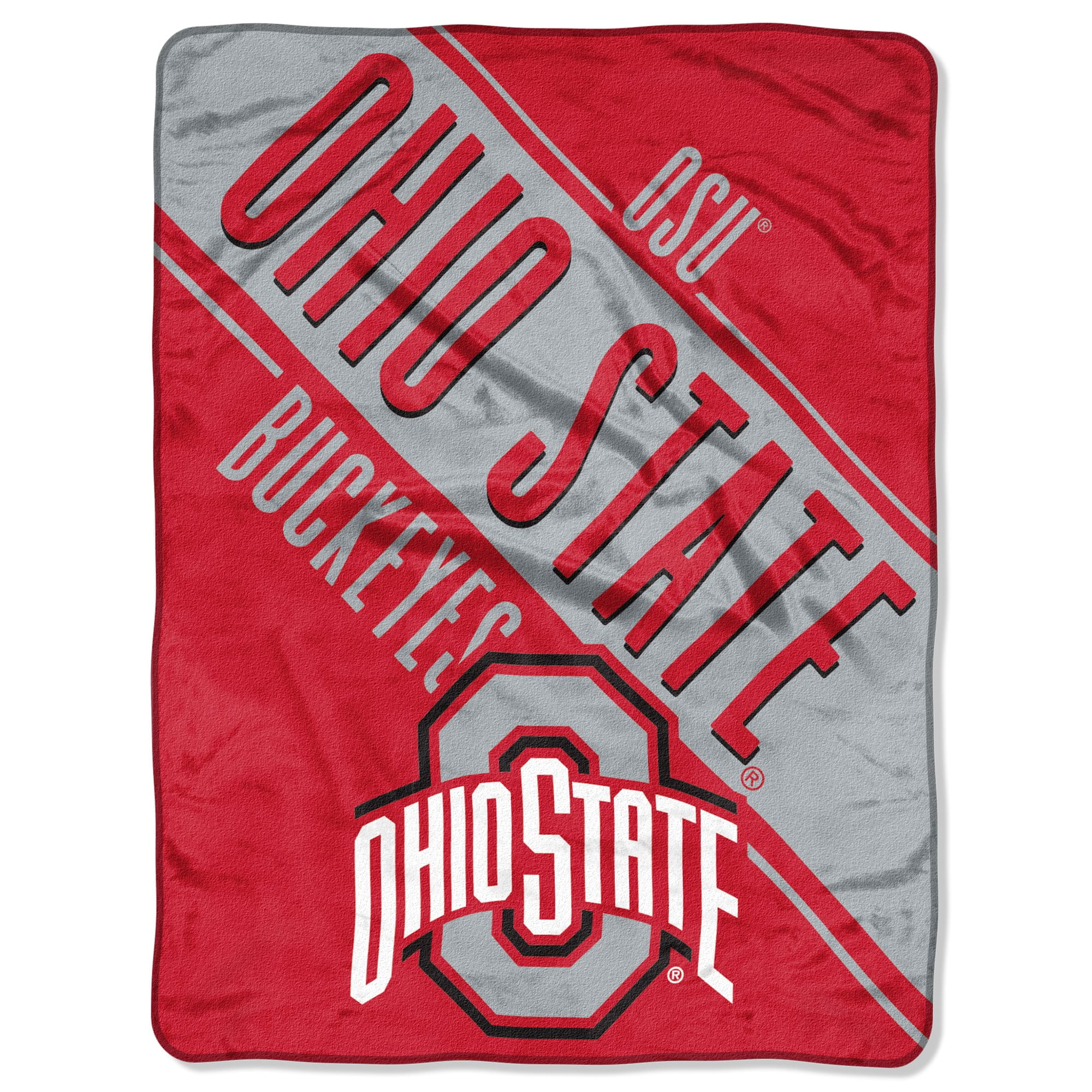 Brand New NCAA Ohio State Buckeyes  Soft Fleece Throw Blanket 50" X 60" 