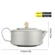 thumbnail image 3 of Outdoor Camping Ti Kettle 260ml Lightweight Portable Teapot for Outdoor Hiking Trekking, 3 of 5