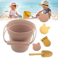 thumbnail image 3 of Juego De 6 Unidades De Juguetes De Playa, Juego De Herramientas De Excavación De Arenero De Silicona, Cubo De Arena Portátil Para Playa, Juguete Kearding FN007379-05, 3 of 6