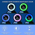 thumbnail image 4 of Reloj despertador para niños, reloj despertador digital dual para dormitorio de niños y niñas, entrenador de sueño para niños, máquina de sonido para dormir con luz nocturna de 5 c, 4 of 5