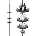 thumbnail image 1 of Adjustable Bathroom Tension Corner Pole Shower Caddy Shelf with 4 Baskets Storage for Shampoo, Soap, 1 of 8