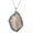 002, variant on Classic Natural Gemstone Irregular Raw Drusy Stone Pendant Chain Necklace-002