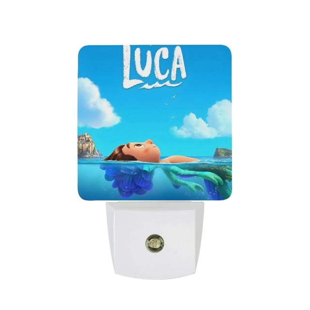 Luca Luz nocturna LED con sensor de anochecer a amanecer para dormitorio, baño, pasillo, escaleras - Lámpara LED nocturna de enchufe, 0.5W - 1 pieza