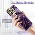 thumbnail image 2 of Casetego Shockproof Fashion Cell Phone Case for Apple iPhone 15 Pro Max, Deep Purple, 2 of 6