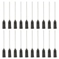 thumbnail image 1 of 19 agujas de dispensación, 102 piezas de agujas de dispensación de punta roma de 1.5 pulgadas con jeringas de bloqueo Luer para rellenar tintas líquidas, adhesivos, aceites, negro, 1 of 7