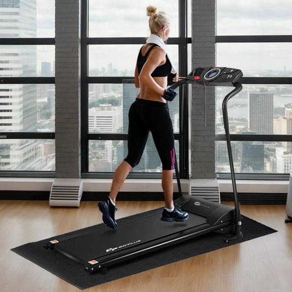 Spaco 47/59/78 Inch Long Thicken Equipment Mat for Home and Gym Use-59 x 26 x 0.2 inches, Folding Thick Exercise with Carrying Handles for MMA, Gymnastics, Stretching, Core Workouts