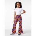 thumbnail image 5 of Girls Durable Pants Slim-Fit Bell Bottom Flare Leggings Everyday Trousers for Little Girls Age 3-10 Playwear, 5 of 6