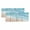 Lake Blue, variant on 2 Pack Valances for Windows, Turquoise Waves Coastal Window Valances for Living Room/Bedroom/Bathroom, Seaside Summer Beach Ocean Light Filtering Kitchen Curtain Valance Window Treatment 42"W x12" L