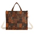 thumbnail image 7 of FORMRS Womens Corduroy Tote Bag Crossbody Shoulder Purse Handbag with Detachable Strap, Abstract Tribal Pattern, 7 of 7