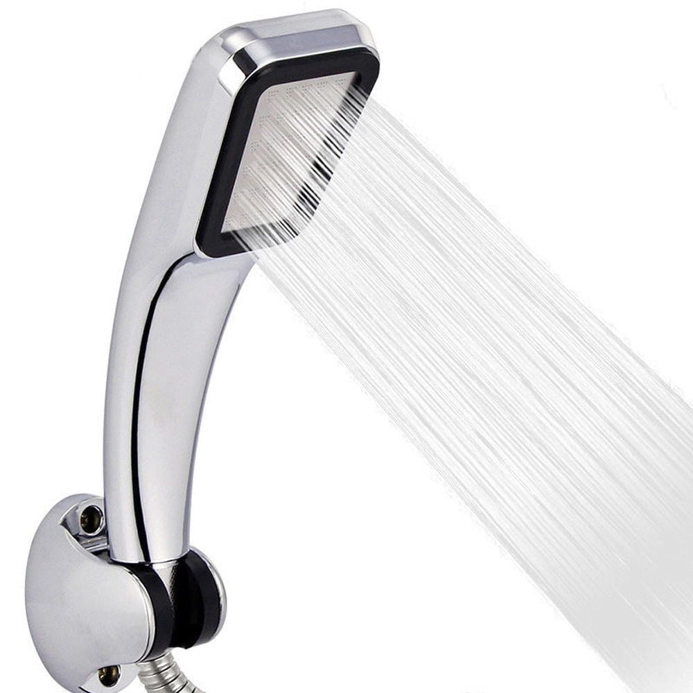 High Pressure Shower Head 300 Holes Powerful Handheld Bathroom Spray Water Saver 