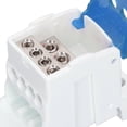 thumbnail image 4 of NFTIGB 690V 80A DIN Rail Terminal Block Distribution Box Spliceable Brass Conductor Junction Box for House Appliances Blue Color UKK80 C45 Electrical Connectors Fast Quick Wire Cable Connection, 4 of 9