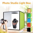 thumbnail image 1 of EIMELI Portable Foldable Photo Studio with Led Light 12 Inches X 12 Inches for Professional Dimmable Shooting, 1 of 10