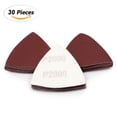 thumbnail image 1 of SPEEDWOX 30 Pcs Hook and Loop Triangle Sandpaper 2000 Grit 80mm 3-1/8 Inches for Oscillating Multi Tool Detail Sander Sanding Discs Triangle Sanding Pads, 1 of 7