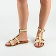 thumbnail image 2 of Journee Womens Eleanora Multi Strap Flat Sandals, 2 of 9