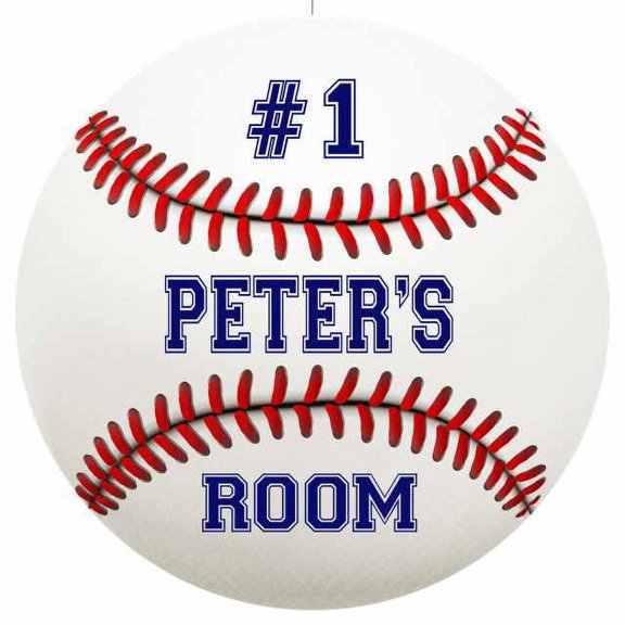 PETER'S Bedroom 14" Round Metal Sign Boys Room Wall Decor Gift 100140030168