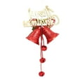 thumbnail image 3 of EWASWON Red Christmas Jingle Bell String Ornaments - Merry Christmas Tree Garland Decor, Holiday Hanging Bell Pendant for Home & Gifts, 3 of 4