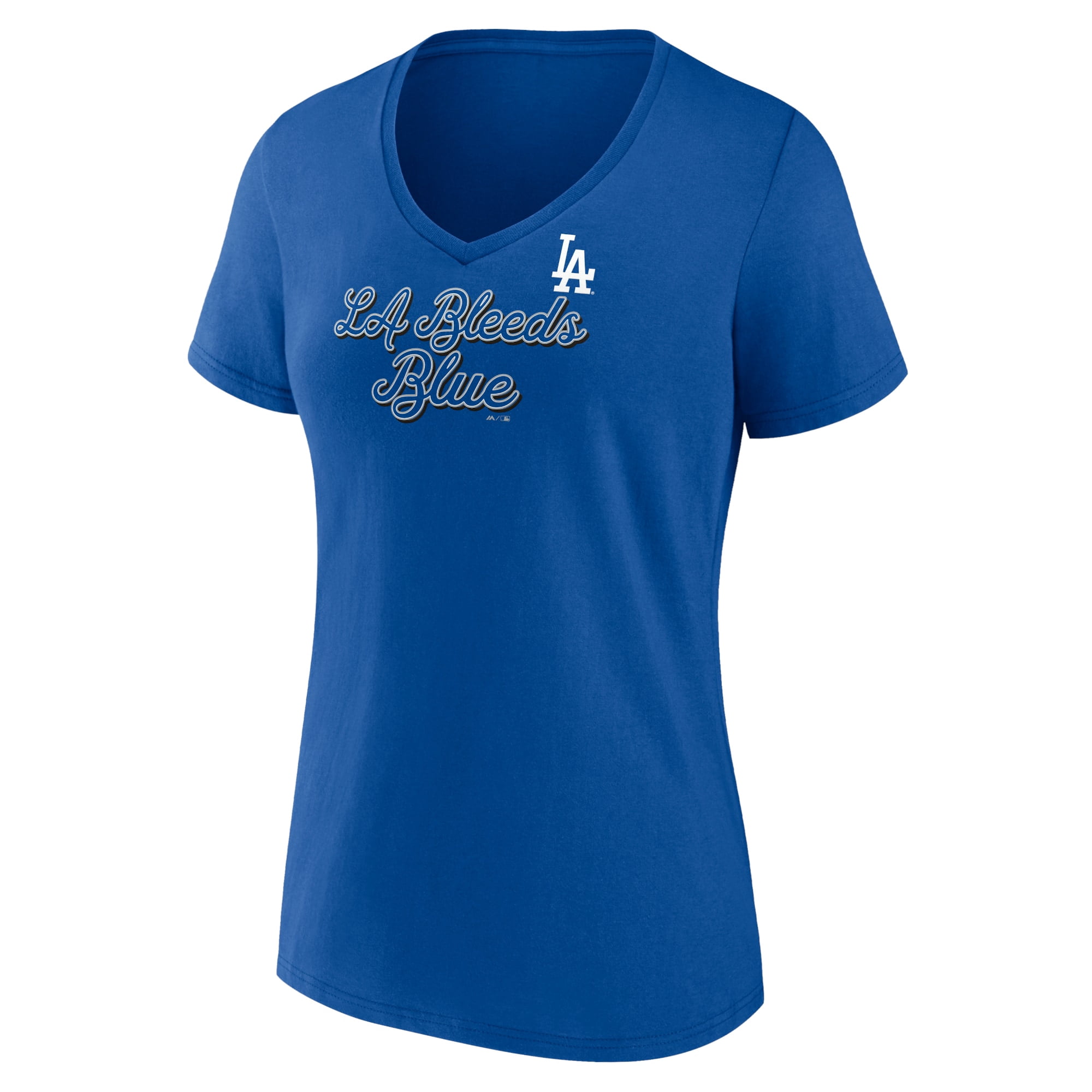 Women's Fanatics Branded Royal Los Angeles Dodgers Regulation V-Neck T-Shirt