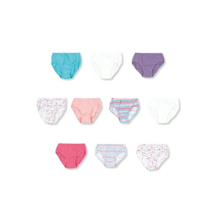 

Hanes Toddler Girl Tagless Brief Panty 10 Pack Sizes 2T-4T