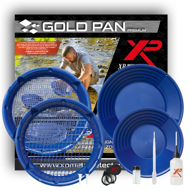 Kit de batea para oro XP Metal Detectors Premium con clasificadores