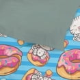 thumbnail image 4 of Baby Kitten con Donut Funda Nórdica Queen 90 x 90 en Ultra Suave Lavado, 4 of 8