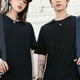 thumbnail image 4 of Tops de cuello redondo, camiseta de manga corta, simple, casual, suelta, suave para actividades al aire libre, 4 of 8