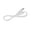 White, variant on Charging Cables Data Cable Suitable for Shaving Tool 1.24m PVC and Copper Texture Stable Current Transmission Technology