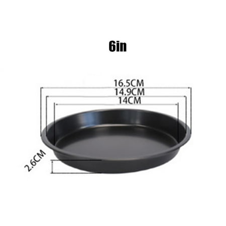 

QIFEI Pizza Pan 6 Inch Pizza Tray for Oven Nonstick Perforated Pizza Crisper Tray Bakeware Carbon Steel Round Pizza Baking Pans for Home Kitchen Restaurant Black