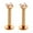 rose gold 2PC, variant on Lip Ring Ear 2Pcs Surgical Steel Monroe Stud Helix Piercing / Tragus Labret Bars-silver-10mm-2PC