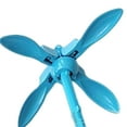 thumbnail image 3 of Accesorios de ancla de rezón plegable 3.5lb ancla pequeña de 4 para canoa Kayak barco, tamaño pequeño, ligero, plegable, , Azul Yotijar anclas de barco, 3 of 10