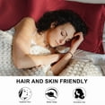 thumbnail image 3 of Burgundy Satin King Pillowcase Set 20 X 40 Silky Soft Hair Skin Care 2 Pack, 3 of 6