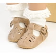 thumbnail image 2 of Baby Girls Shoes Mary Jane Flats Shoes Anti-Slip Soft Rubber Sole Toddler First Walkers Princess Dress Shoes, 2 of 6