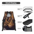 thumbnail image 4 of Goofa Yak Pattern Comfortable Student Backpack - Ergonomic Design, Durable, Water-Resistant, Multi-Compartment,Travel, and Outdoor Activities, 4 of 5