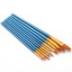 thumbnail image 2 of 10 piezas conjunto de pinceles azules pinceles de pintura de arte profesional pelo de nylon mango de MABOTO Cepillo de pintura, 2 of 7