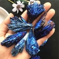 thumbnail image 5 of Piedra cruda de turmalina negra natural, muestra de mineral de turmalina, adornos de plumas de turmalina de color galvanizado, enseñanza científica popular para niños, 5 of 5