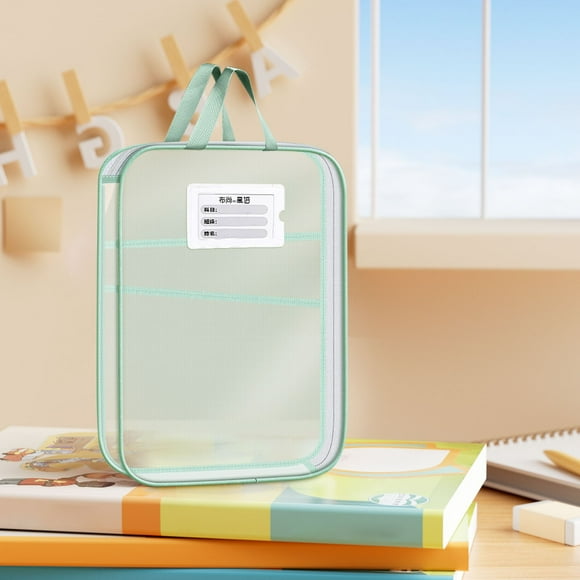 YHDSHY Clearance Items! L-shaped Subject Bag Subject Classification Bag Transparent Mesh File Bag Zipper Style Large Opening Student Exam Tote Bag Clearance Sales Today Deals Prime