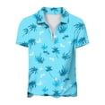 thumbnail image 5 of BRGZLK Womens Short Sleeve Golf Tennis Shirts Zip Up Casual Summer Athletic Workout Tops Tee Solid/Floral For Office Vacation, 5 of 6