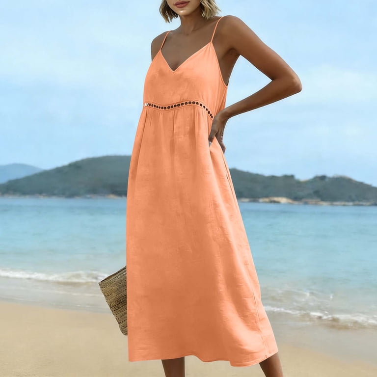 cute dresses to wear to a dance IBTOM CASTLE Girl Summer Cami Dress Teen Girls Sundress Black 8Y Color:Navy 7571 Pink Chiffon Maxi Dress 16th dress