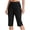 Black, variant on lmcalzta Dress Capri Pants for Women High Waisted Stretch Summer Slacks Golf Dress Work Pants(S-5XL)