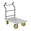 Safco 4053NC STOW AWAY 1000 lbs. Capacity 24 in. x 39 in. x 40 in. Platform Truck - Aluminum/Black