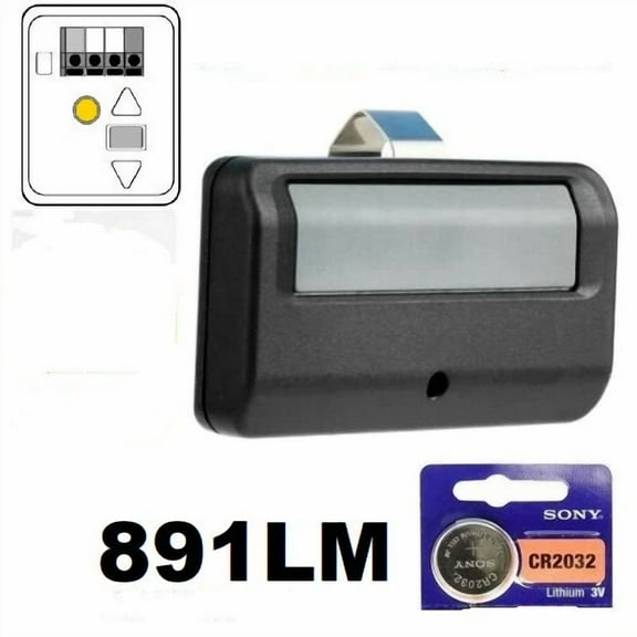 891Lm 950Estd For Liftmaster Chamberlain Garage Door Opener Remote Yellow Learn