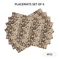 thumbnail image 2 of Placemats Set Of 4 / 6, Camouflage Print Snake Placemats For Dining Table Indoor/Outdoors Heat Resistant Washable Placemats 18" X 12", 2 of 7