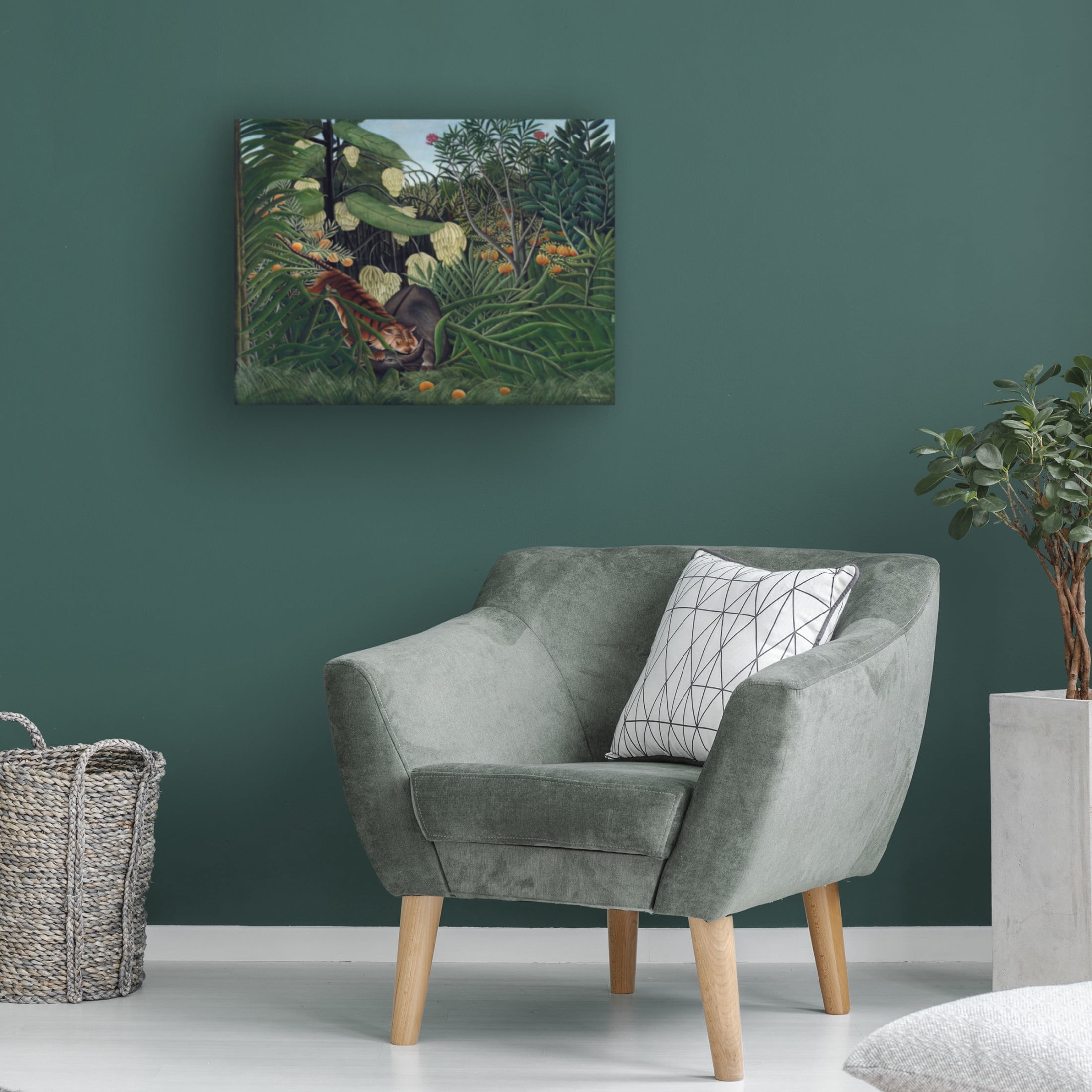 Trademark Fine Art Henri Rousseau Rousseau's Jungle I Canvas Wall Art
