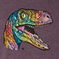 thumbnail image 2 of Dean Russo Raptor Animal Lover Mens Premium Tri Blend T-Shirt, Vintage Purple, XX-Large, 2 of 6