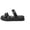 Black, variant on Women's Platform Sandals, Open Toe Slip On, Casual Summer Beach Footwear