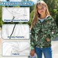 thumbnail image 6 of chaqlin Green Camo Hunting Zip up Hoodies for Boys Girls 14-16 Soft Full Zipper Hoodie Sweatshirts Long Sleeve Hooded Jacket Kids Pullover Tops with Pockets, 6 of 7