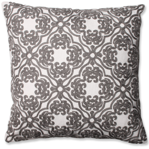Pillow Perfect Damask Cotton Throw Pillow