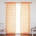 thumbnail image 4 of Best Home Fashion, Inc. Slub Chevron Sheer Rod Pocket Curtain Panels (Set of 2), 4 of 6