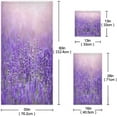 thumbnail image 3 of GZHJMY Bathroom Decorative Towel Set with Purple Lavender Field Pattern, 3-Piece Set with Bath Towel, Hand Towel & Washcloth, 3 of 6