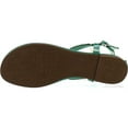 thumbnail image 4 of SUNNY DAY ZALIA-4 Women's T-strap Rhinestone Buckle Strap Flat Thong Sandals, 4 of 4
