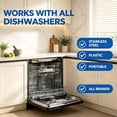 thumbnail image 4 of Heavy Duty Dishwasher Cleaner & Deodorizer Tablets, Descaler, Deep Cleaning,  Odor & Smell Remover, Calcium, Limescale, Hard Water Marks, , Septic Safe Pods (12 Tabs 1  ), 4 of 6